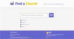 Desktop Screenshot of findachurch.co.uk